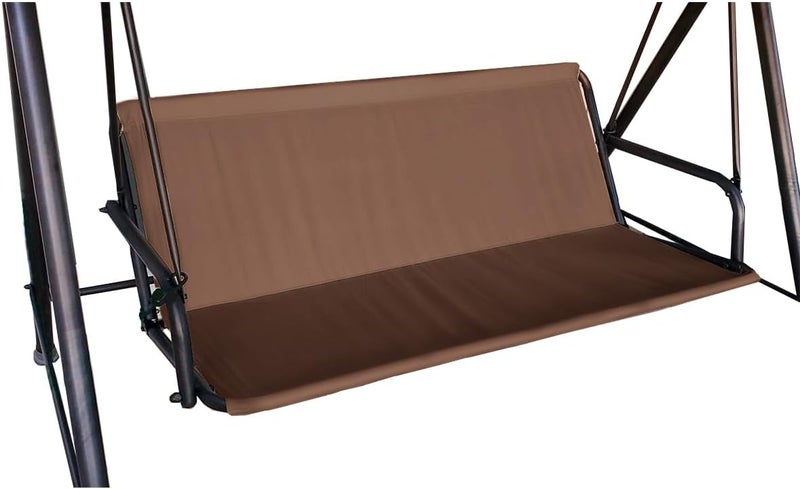 J&C Patio Swing Seat Support - 600D Heavy Duty Swing Cushion Cover, Waterproof & Fade Resistant for 3 Seater (43x22x18inch) - Image 1